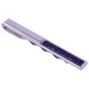 David Van Hagen Lapis Lazuli Tie Slide - Silver