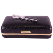 David Van Hagen Onyx Tie Slide - Silver