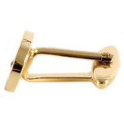 David Van Hagen Oval Sapphire Cufflinks - Gold/Blue