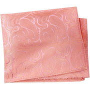 David Van Hagen Paisley Luxury Silk Handkerchief - Pink