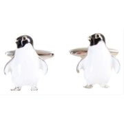 David Van Hagen Penguin Cufflinks - White/Black