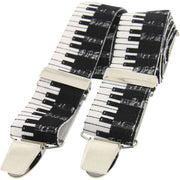 David Van Hagen Piano Key Braces - Black/White
