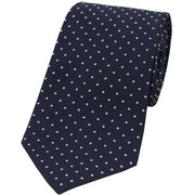 David Van Hagen Pin Dot Polyester Tie - Blue