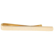 David Van Hagen Plain Polished Tie Slide - Gold