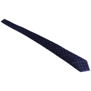 David Van Hagen Polka Dot Tie - Navy/Pink