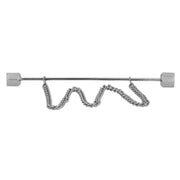David Van Hagen Rhodium Plated Collar Bar - Silver