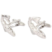 David Van Hagen Salmon Cufflinks - Silver