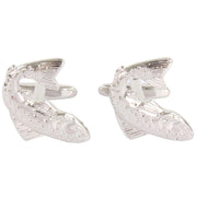 David Van Hagen Salmon Cufflinks - Silver