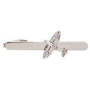 David Van Hagen Spitfire Plane Tie Clip - Silver