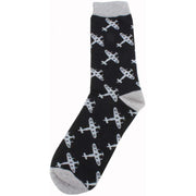 David Van Hagen Spitfire Socks - Black/Grey