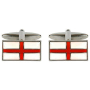 David Van Hagen St Georges Cross Cufflinks - Red/White