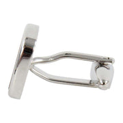 David Van Hagen Tiger Eye Square Cufflinks - Silver/Brown