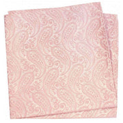 David Van Hagen Tonal Paisley Silk Handkerchief - Pink