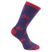 David Van Hagen Tractor Socks - Blue/Red