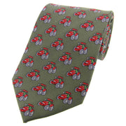 David Van Hagen Tractors Country Silk Tie - Country Green