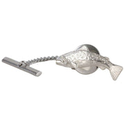 David Van Hagen Trout Fish Sterling Silver Tie Tac - Silver