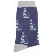 David Van Hagen Yacht Socks - Blue/Grey