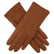 Dents Belvoir Lambswool Lined Gloves - Cognac Brown/Pine Brown