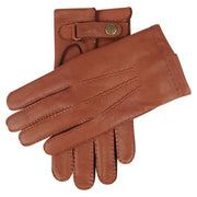 Dents Canterbury Cashmere Lined Deerskin Leather Gloves - Havana Brown