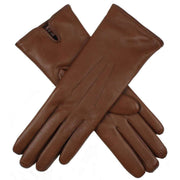 Dents Charlcote Cashmere Lined Gloves - Cognac Brown/Pine Brown