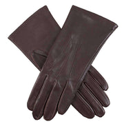 Dents Elizabeth Silk Lined Smooth Grain Leather Gloves - Mocca