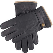 Dents Gloucester Cashemere Lined Deerskin Leather Gloves - Navy