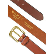 Dents Heritage Smooth Leather Belt - Tan