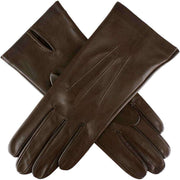 Dents Joanna Classic Unlined Hairsheep Leather Gloves - Mocca Brown