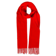 Dents Lambswool Scarf - Berry Red