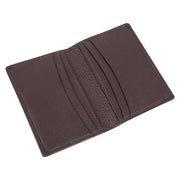 Dents Pebble Grain RFID Blocking Credit Card Holder - Chocolate