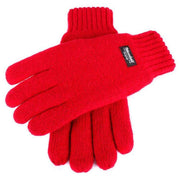 Dents Plain Knitted Gloves - Berry