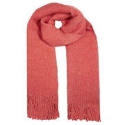 Dents Pleated Stole Scarf - Berry Red