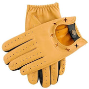 Dents The Suited Racer Griffin Two Colour Driving Gloves - Cork/Black