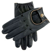 Dents The Suited Racer Touchscreen Driving Gloves - Black/Gold