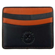 Dents The Suited Racer Two Colour Card Holder - Black/Highway Tan