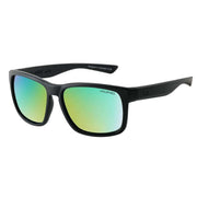 Dirty Dog Hoodlum Satin Mirror Polarised Sunglasses - Black/Grey/Green