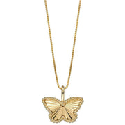 Elements Gold Butterfly Pendant - Gold