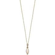 Elements Gold Diamond and Opal Pendant - Yellow Gold