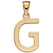 Elements Gold G Pendant - Gold
