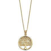 Elements Gold Tree Of Life Pendant - Gold