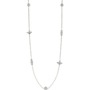 Elements Silver Bee Station Necklace - Silver