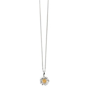 Elements Silver Daisy Pendant - Silver/Gold