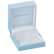 Elements Silver Enamel Leaf Hook Earrings - Silver/Turquoise