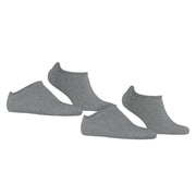 Esprit Active Basic 2 Pack Sneaker Socks - Light Grey