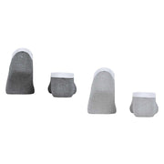 Esprit Allover Stripe 2 Pack Sneaker Socks - Grey/Black