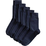 Esprit Basic Fine Knit 5 Pack Socks - Marine Navy