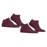 Esprit Basic Uni 2 Pack Sneaker Socks - Shadow Red