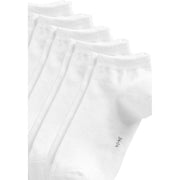 Esprit Block Coloured Sneaker 5 Pack Socks - White