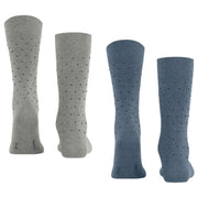 Esprit Fine Dot 2 Pack Socks - Blue