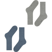 Esprit Fine Dot 2 Pack Socks - Blue